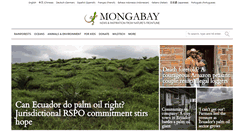 Desktop Screenshot of news.mongabay.com